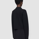 Black Gare Compact Milano Knit Jacket - Joseph
