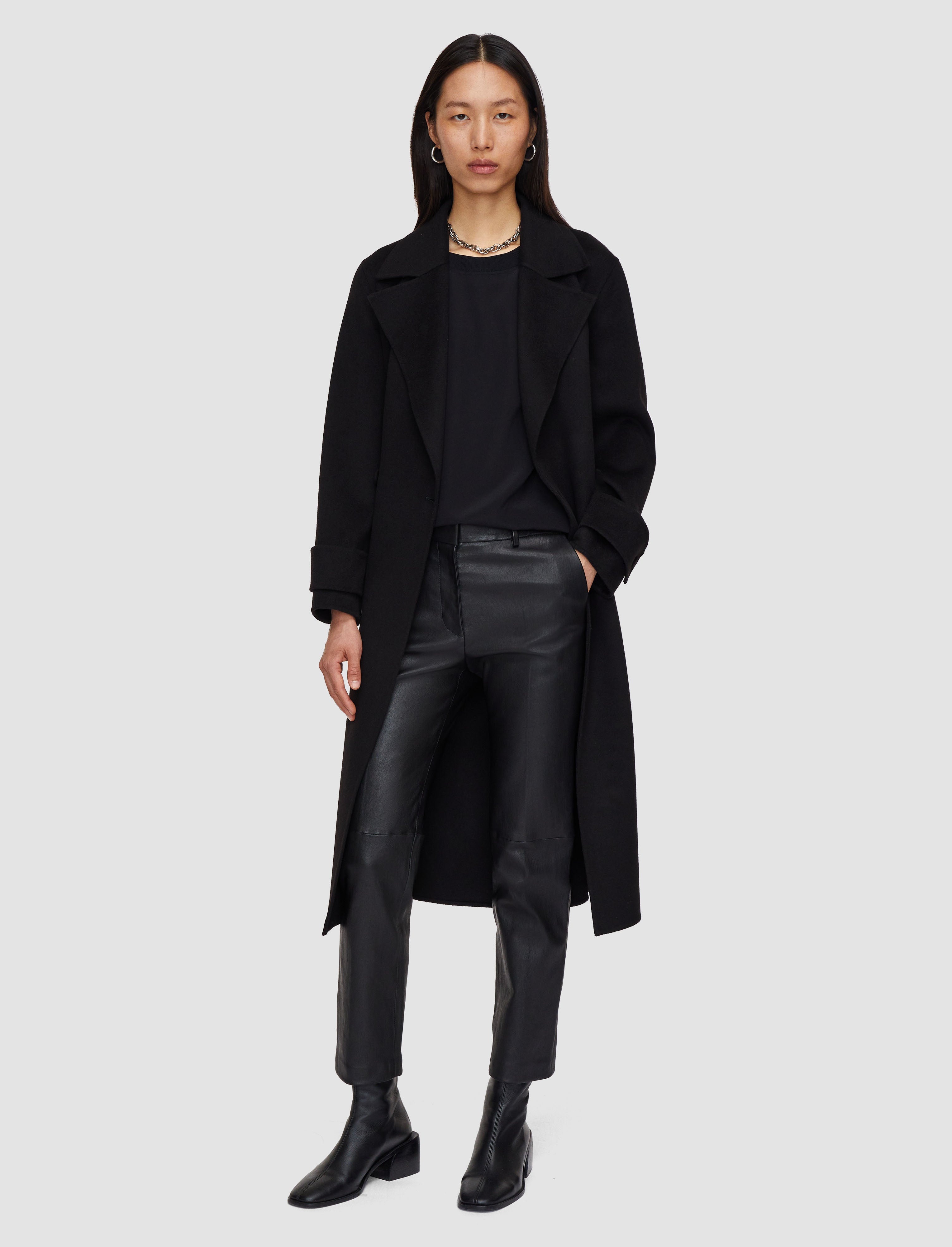 black-coleman-leather-stretch-trousers-JOSEPH