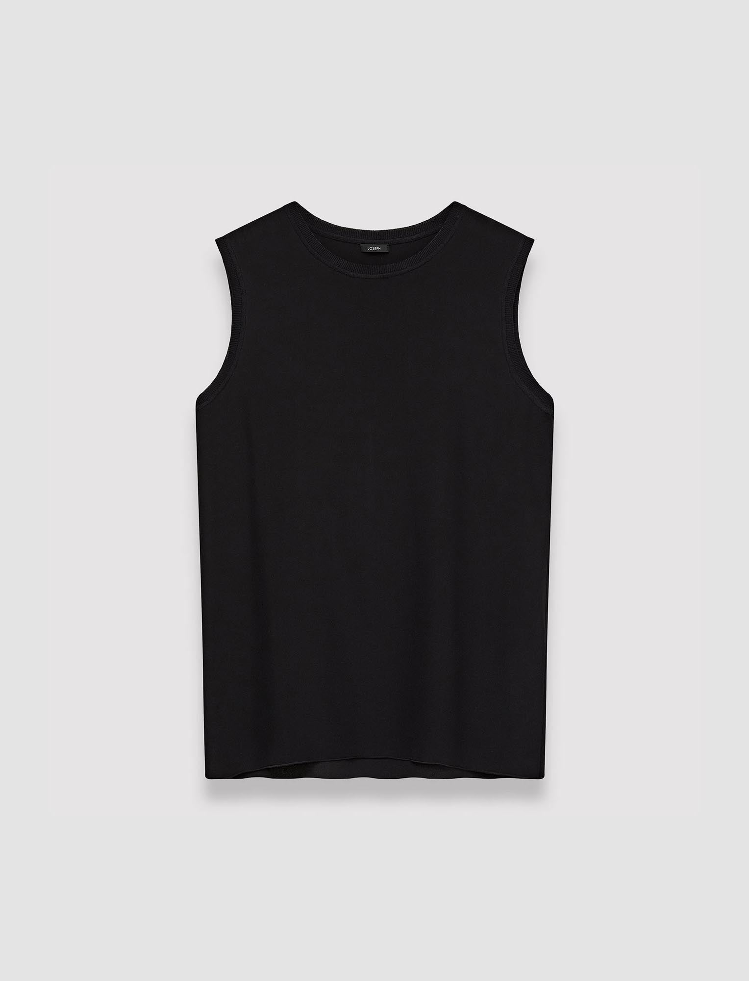 black-bley-crepe-de-soie-silk-blouse-JOSEPH