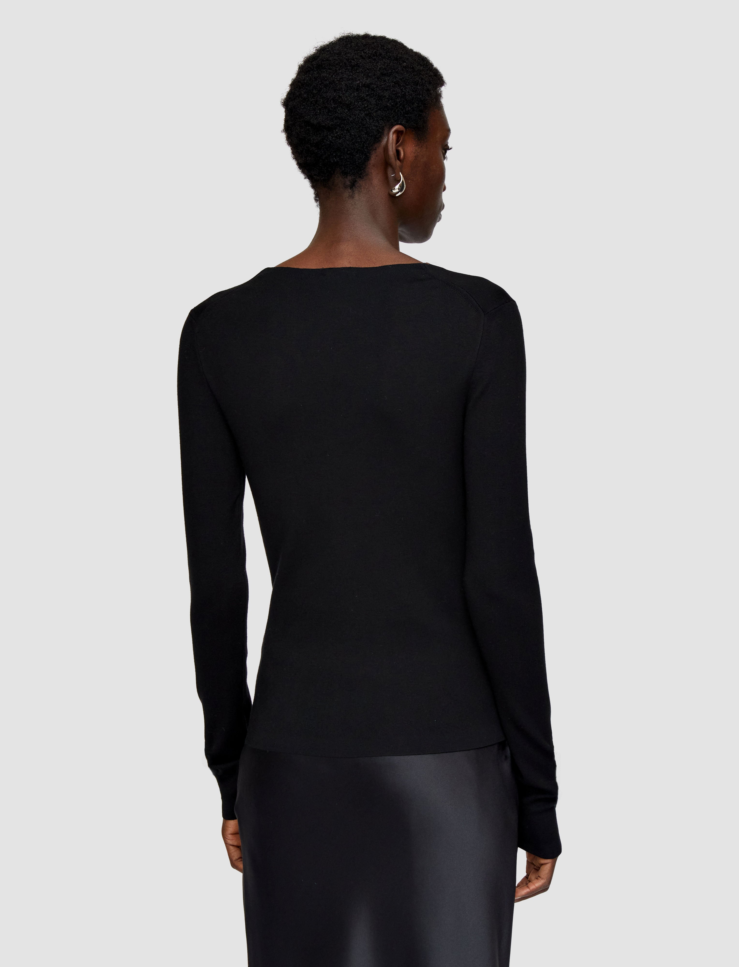 black-silk-stretch-v-neck-top-JOSEPH