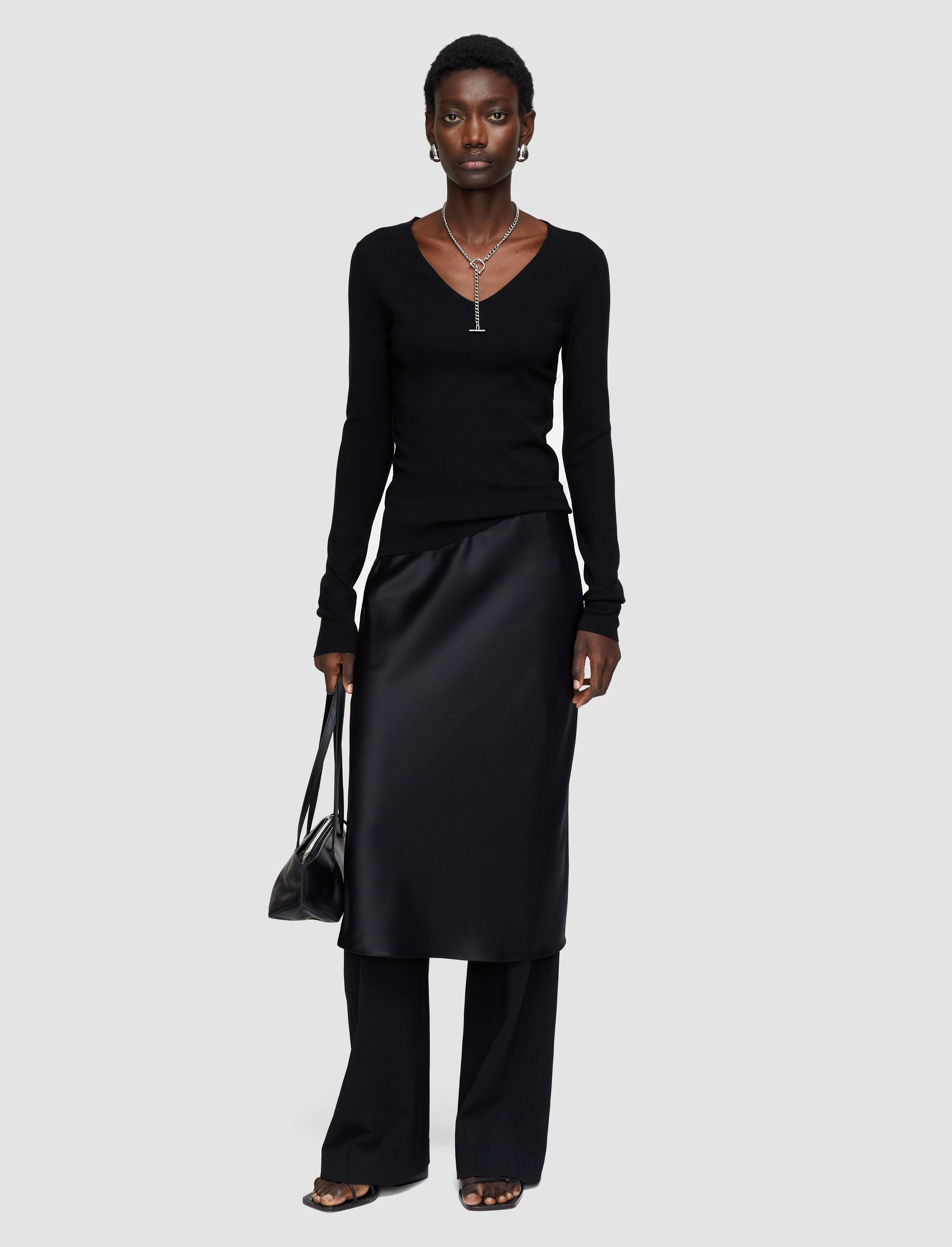 black-silk-stretch-v-neck-top-JOSEPH