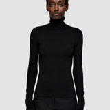 Silk Stretch High Neck Top
