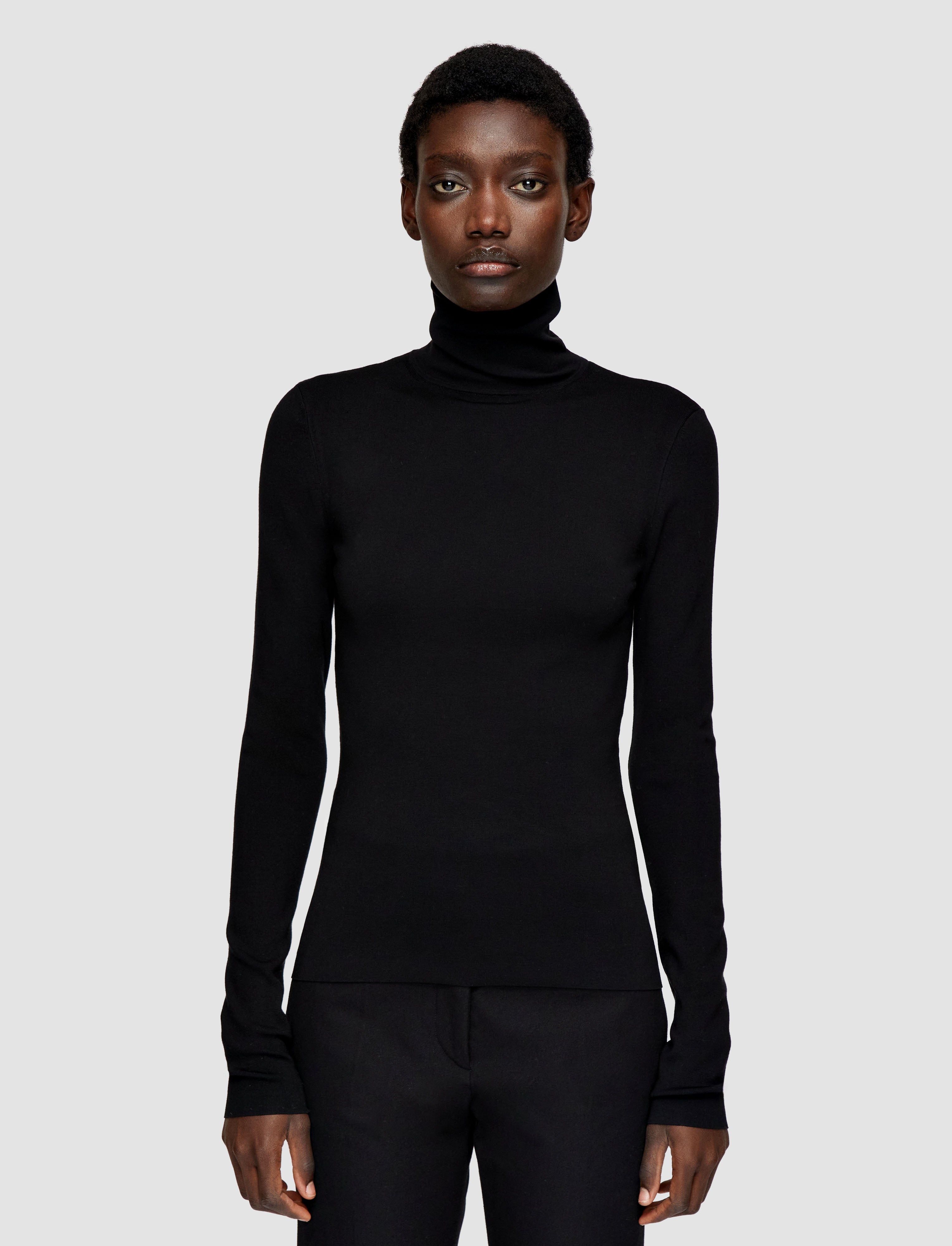 black-silk-stretch-high-neck-top-JOSEPH