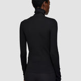 Silk Stretch High Neck Top