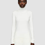 Silk Stretch High Neck Top