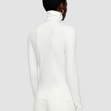 Silk Stretch High Neck Top