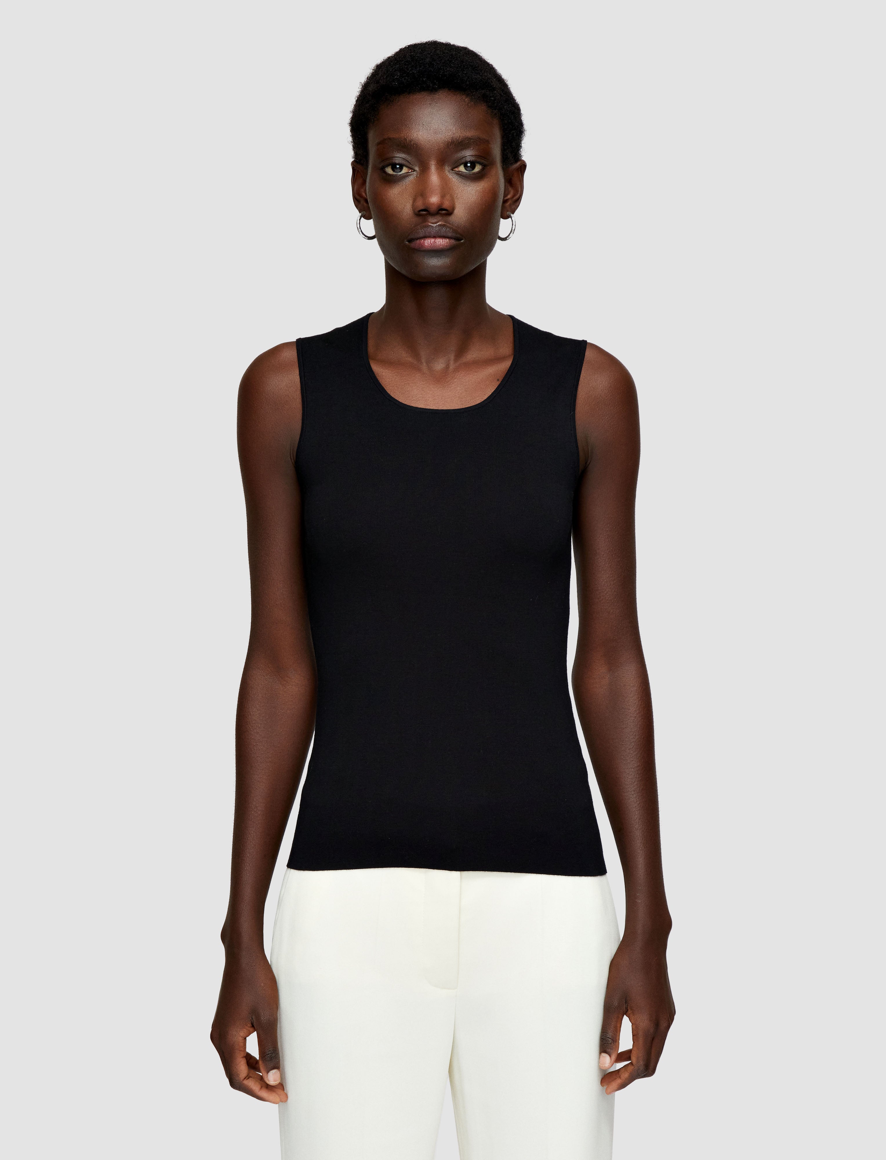 black-silk-stretch-tank-top-JOSEPH