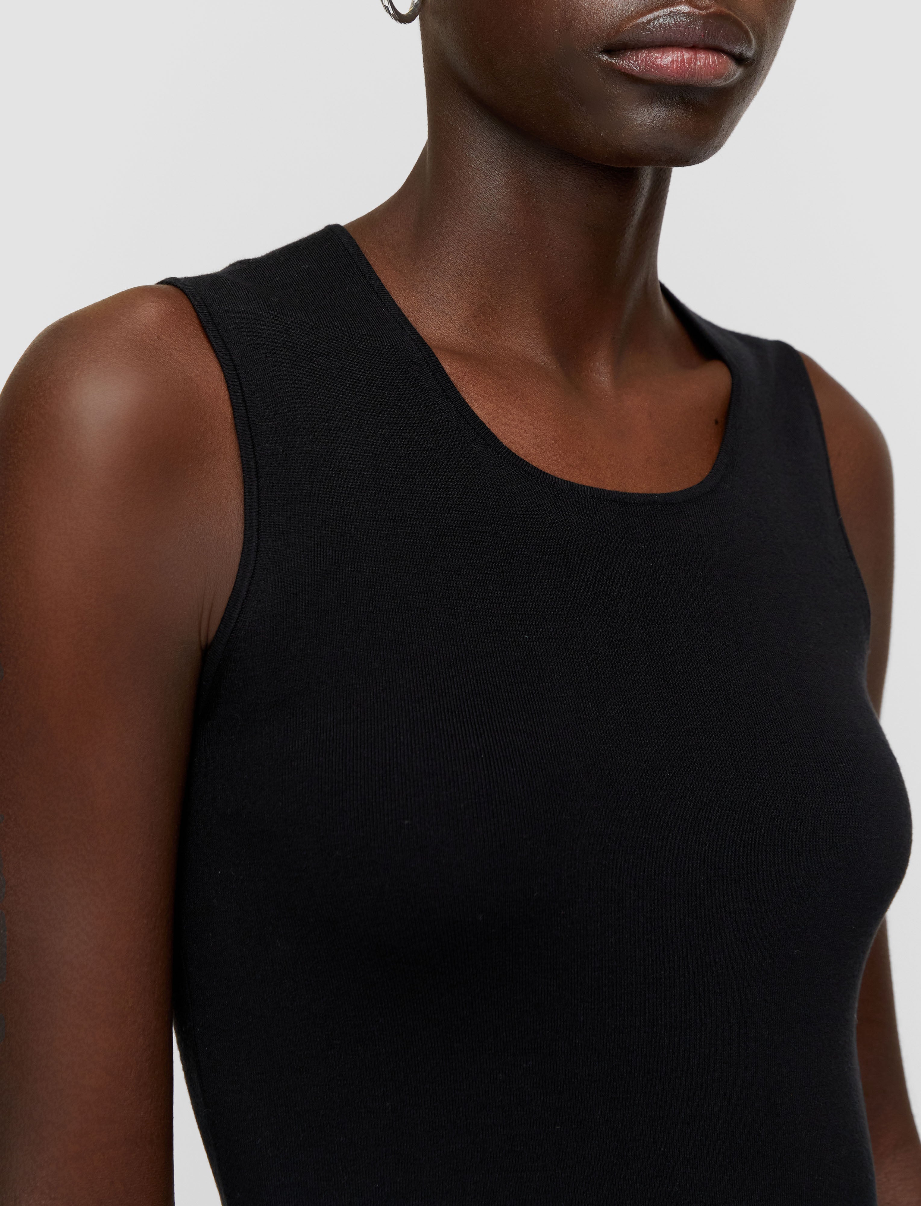black-silk-stretch-tank-top-JOSEPH