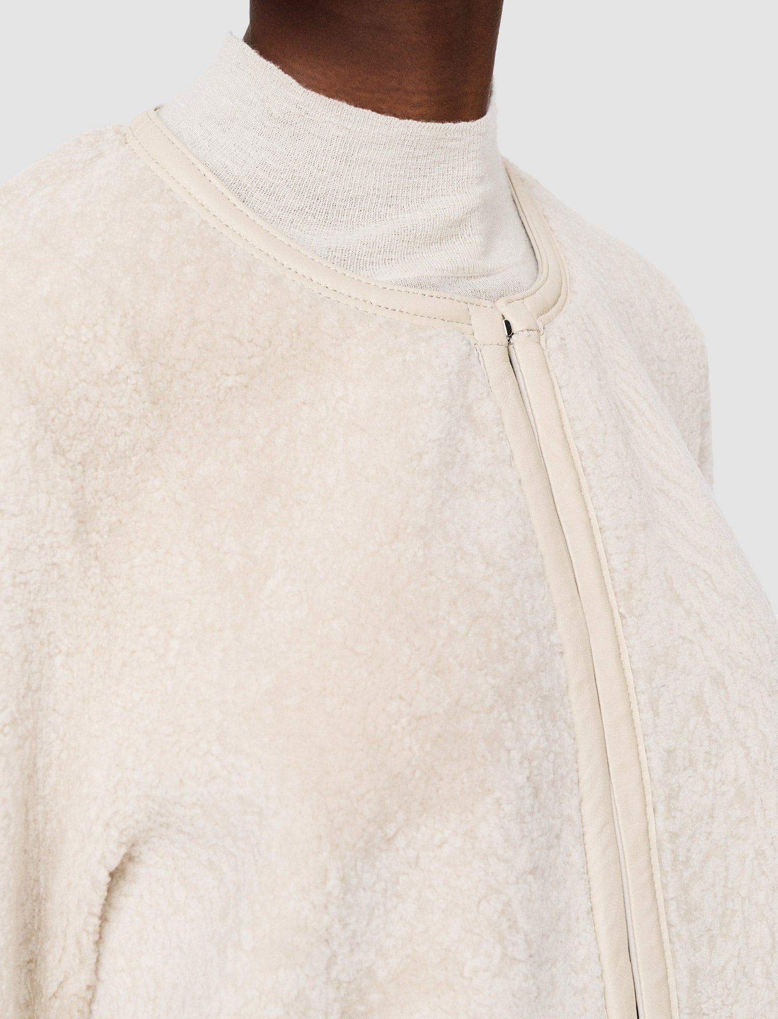 white-maurice-embossed-shearling-jacket-JOSEPH