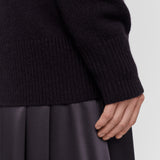 Pull col montant en cachemire de luxe