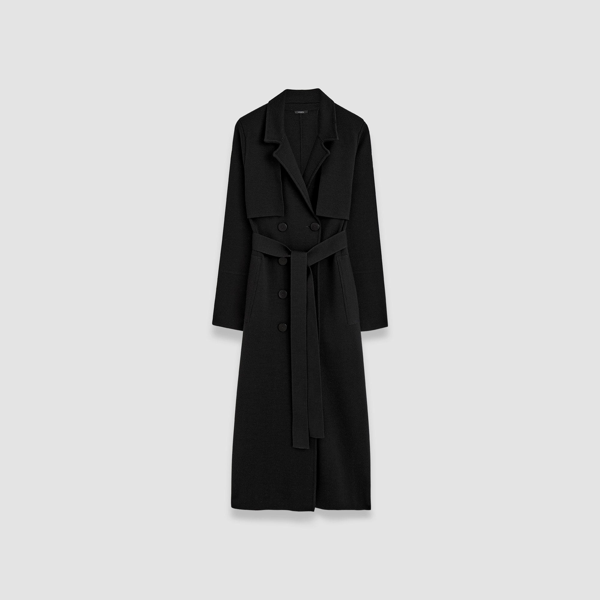 black-milano-knit-wool-coat-JOSEPH