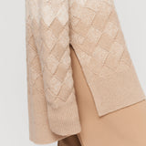 Weave Knit Round Neck Jumper