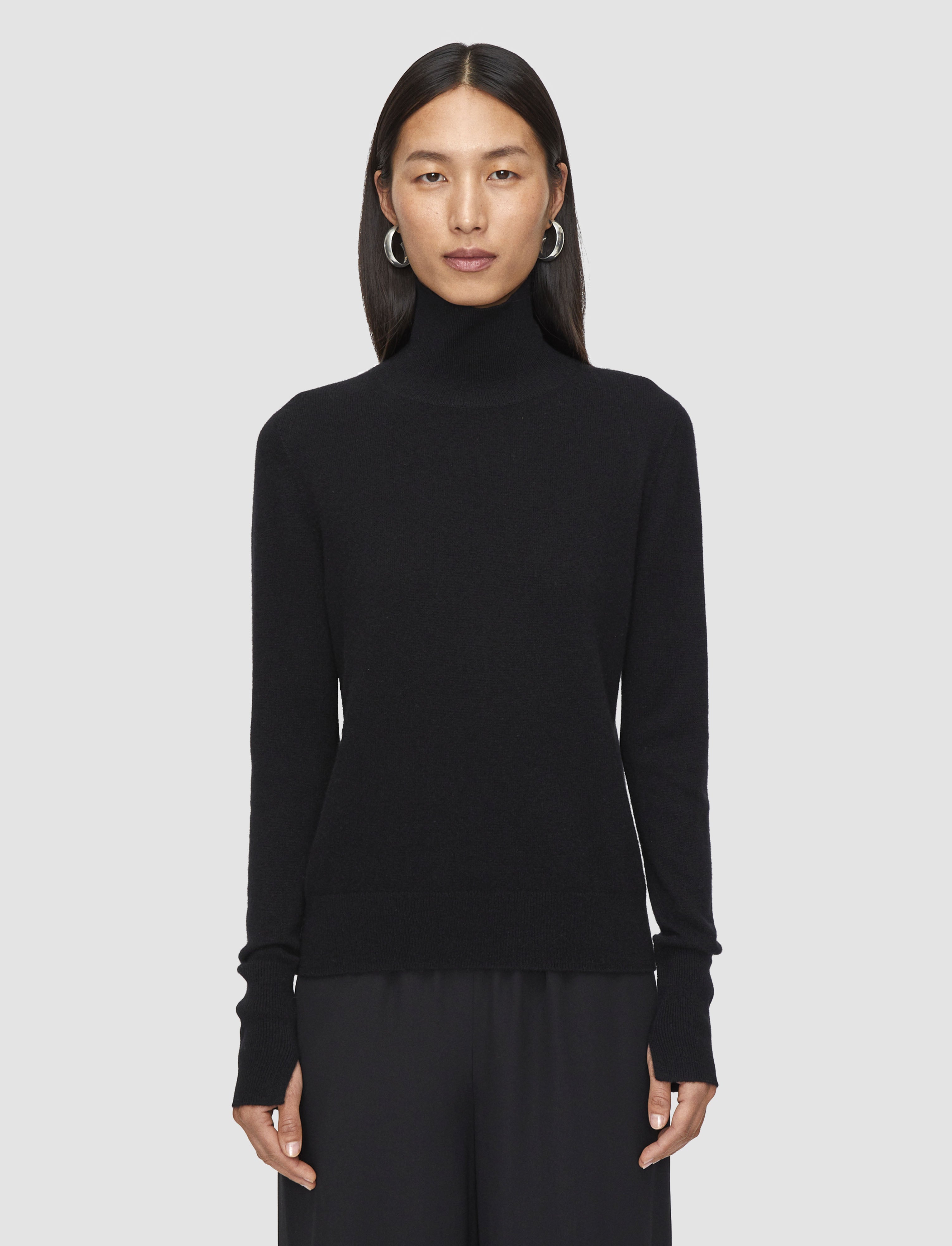 ブラック-light-pure-cashmere-ハイネックジャンパー-JOSEPH