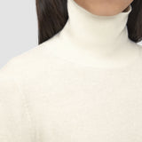 Pull col montant en pur cachemire léger
