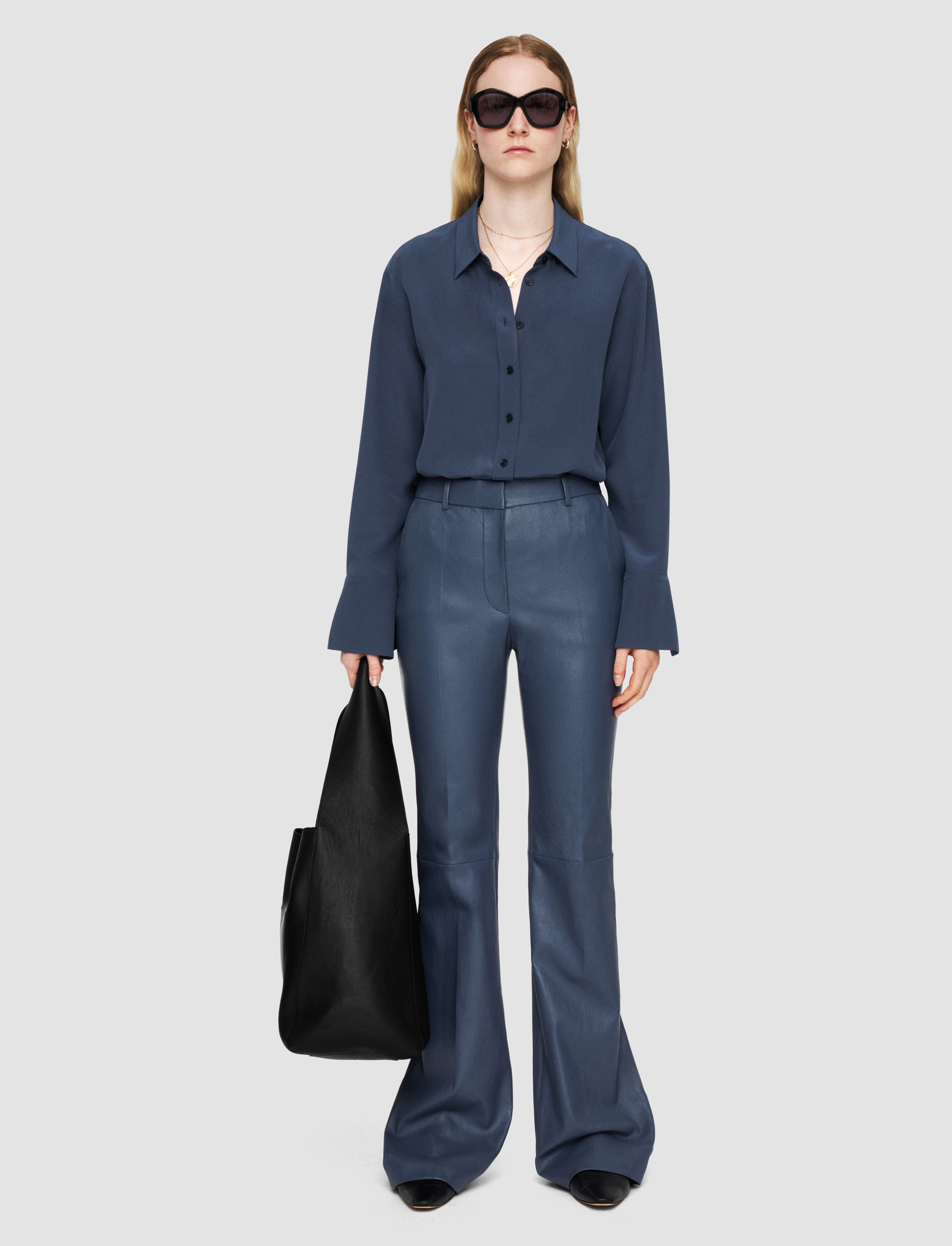 bleu-pantalon-tafira-en-cuir-stretch-JOSEPH