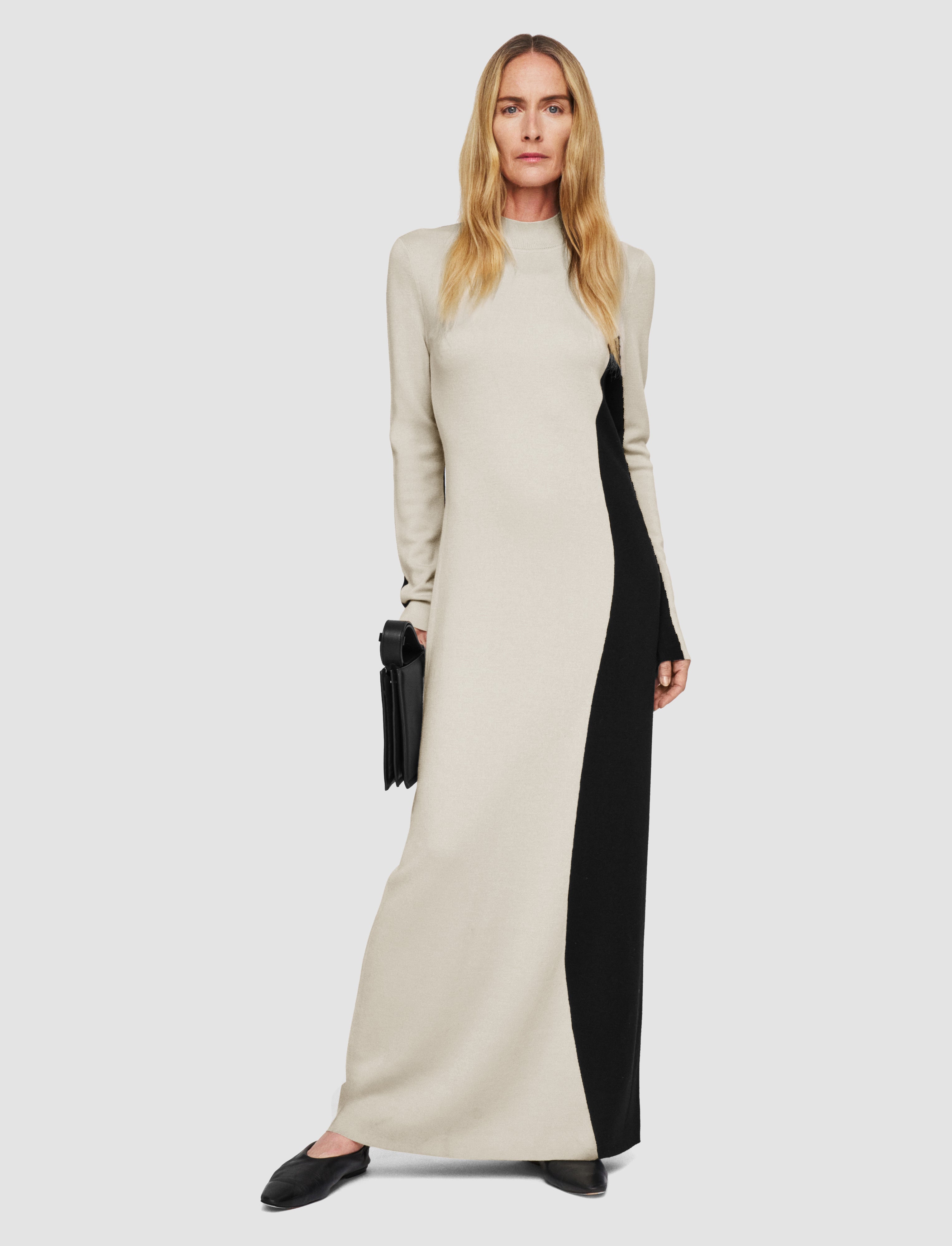 multicolour-bi-colour-knit-dress-JOSEPH