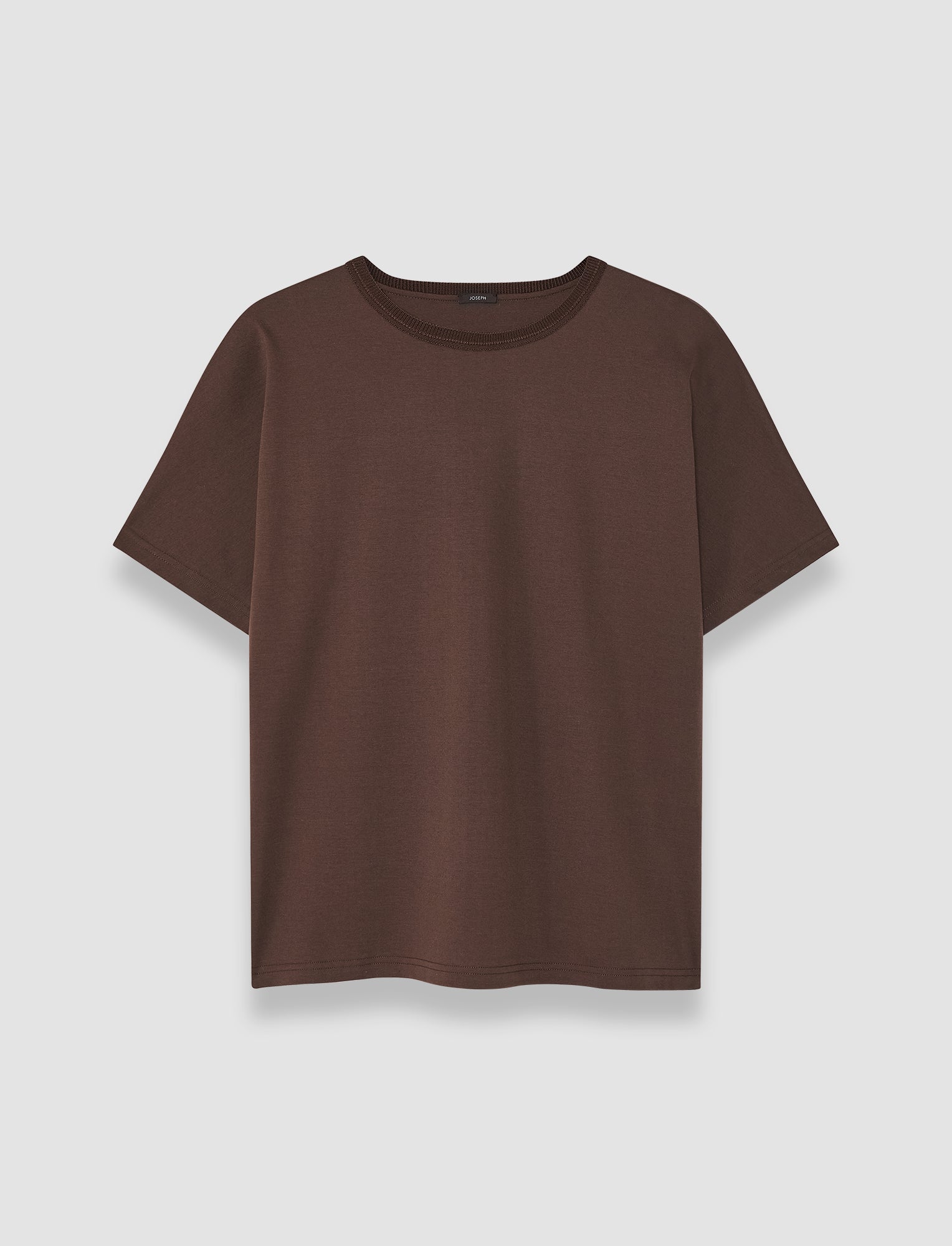 brown-comfort-cotton-t-shirt-JOSEPH