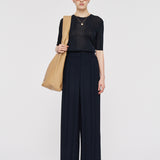 Tibre Airy Plissé Trousers