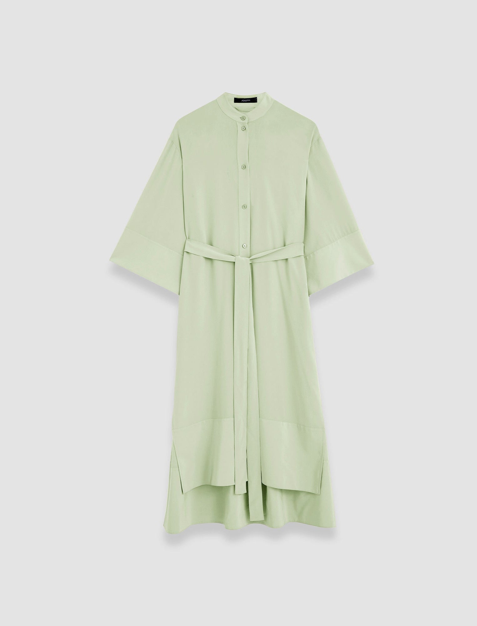 green-darius-crepe-de-soie-silk-dress-JOSEPH