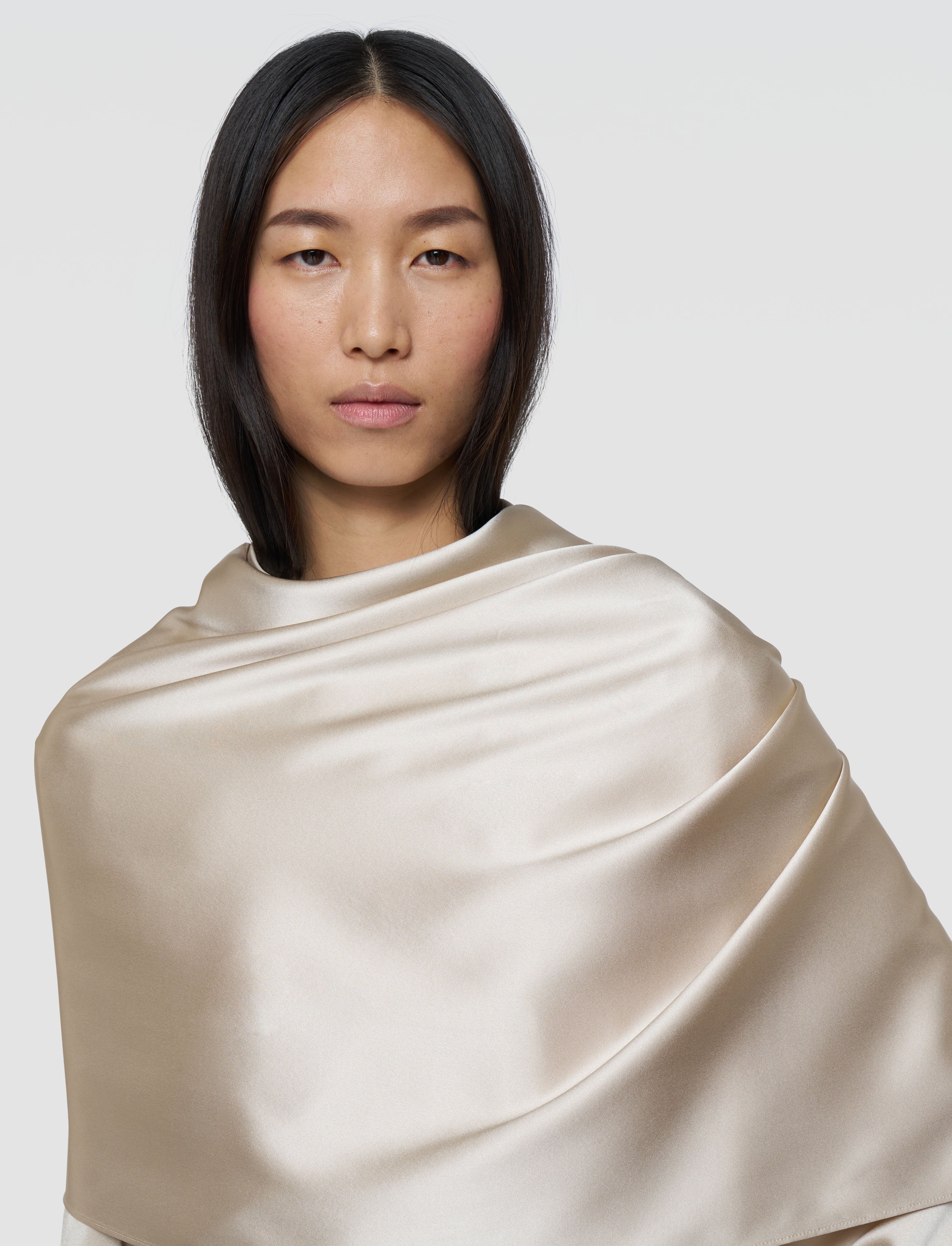 beige-silk-satin-scarf-JOSEPH