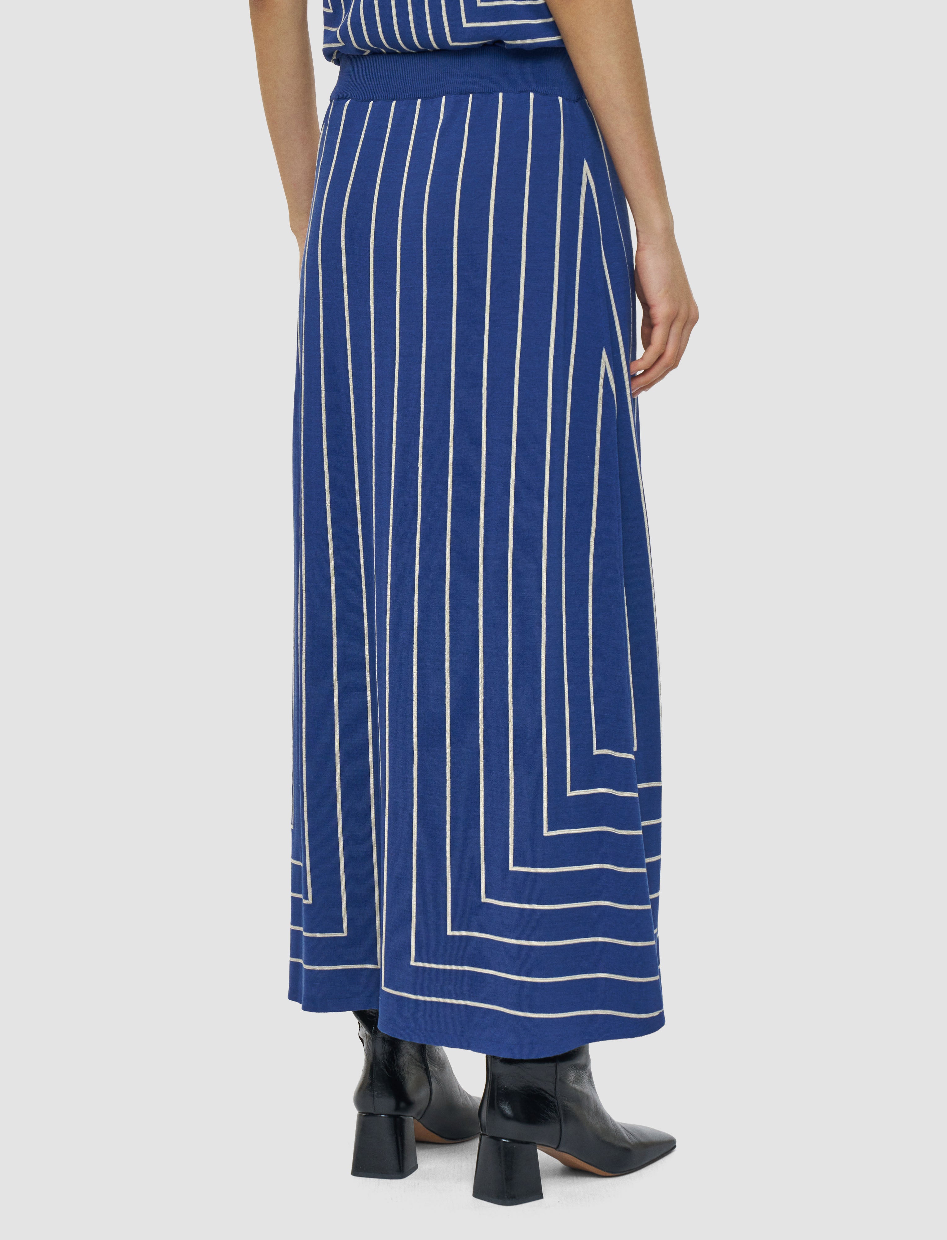 blue-geometric-jacquard-silk-blend-skirt-JOSEPH