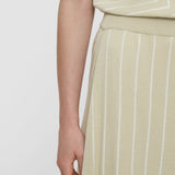 Beige Geometric Jacquard Silk Blend Skirt - Joseph