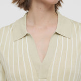 Beige Geometric Jacquard Silk Blend Top - Joseph
