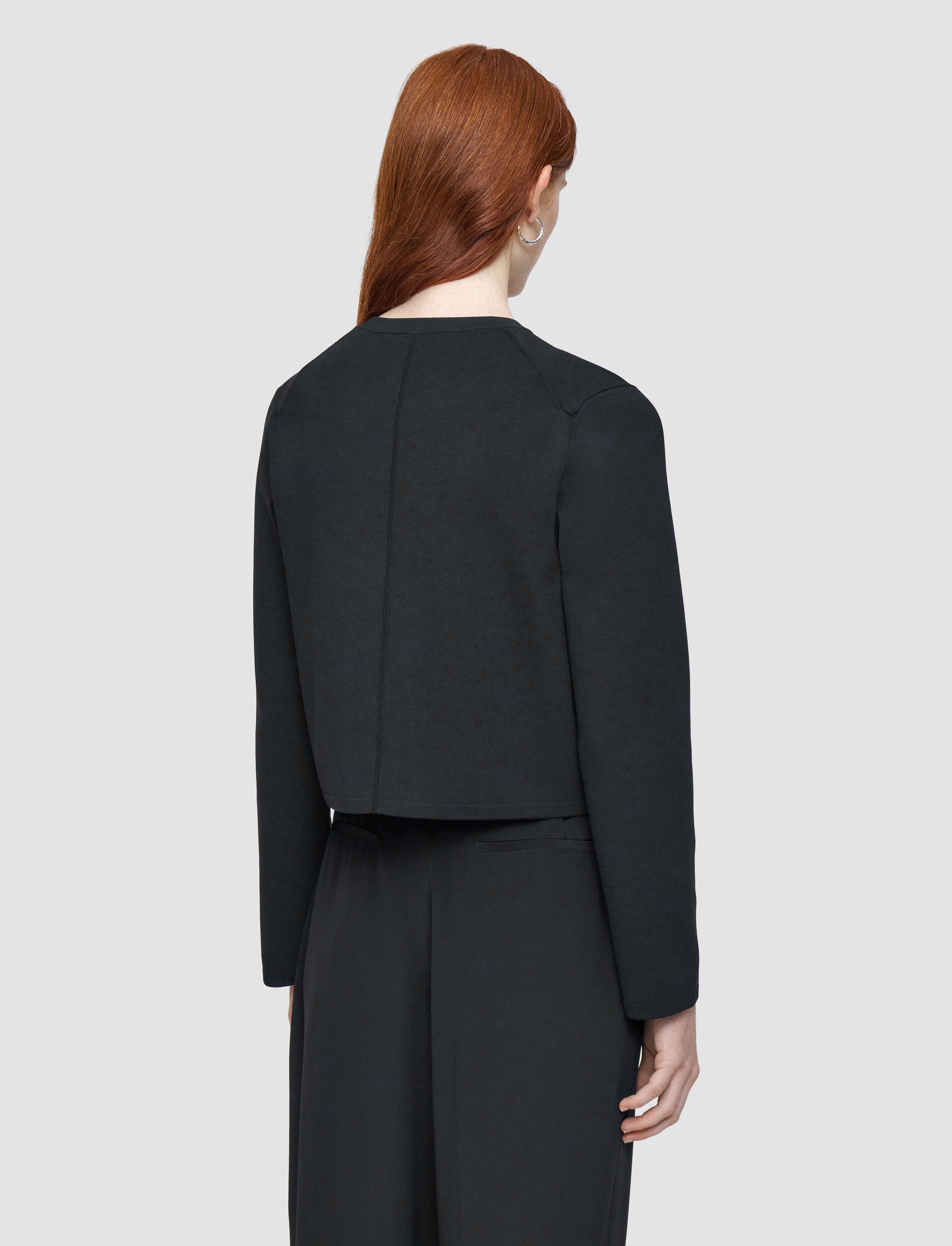 black-viscose-knit-stretch-cardigan-jacket-JOSEPH