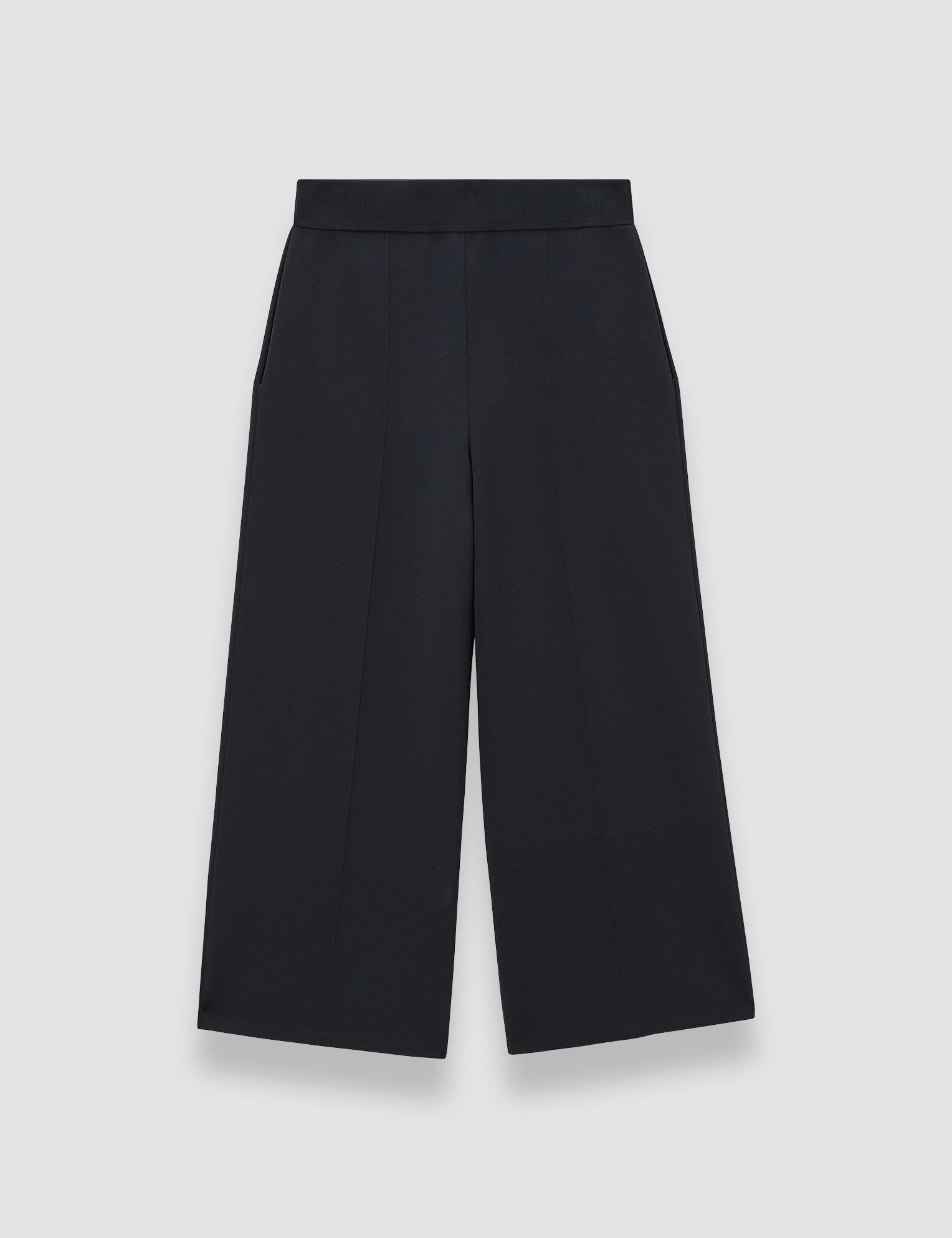 Black Viscose Knit Stretch Culottes - Joseph