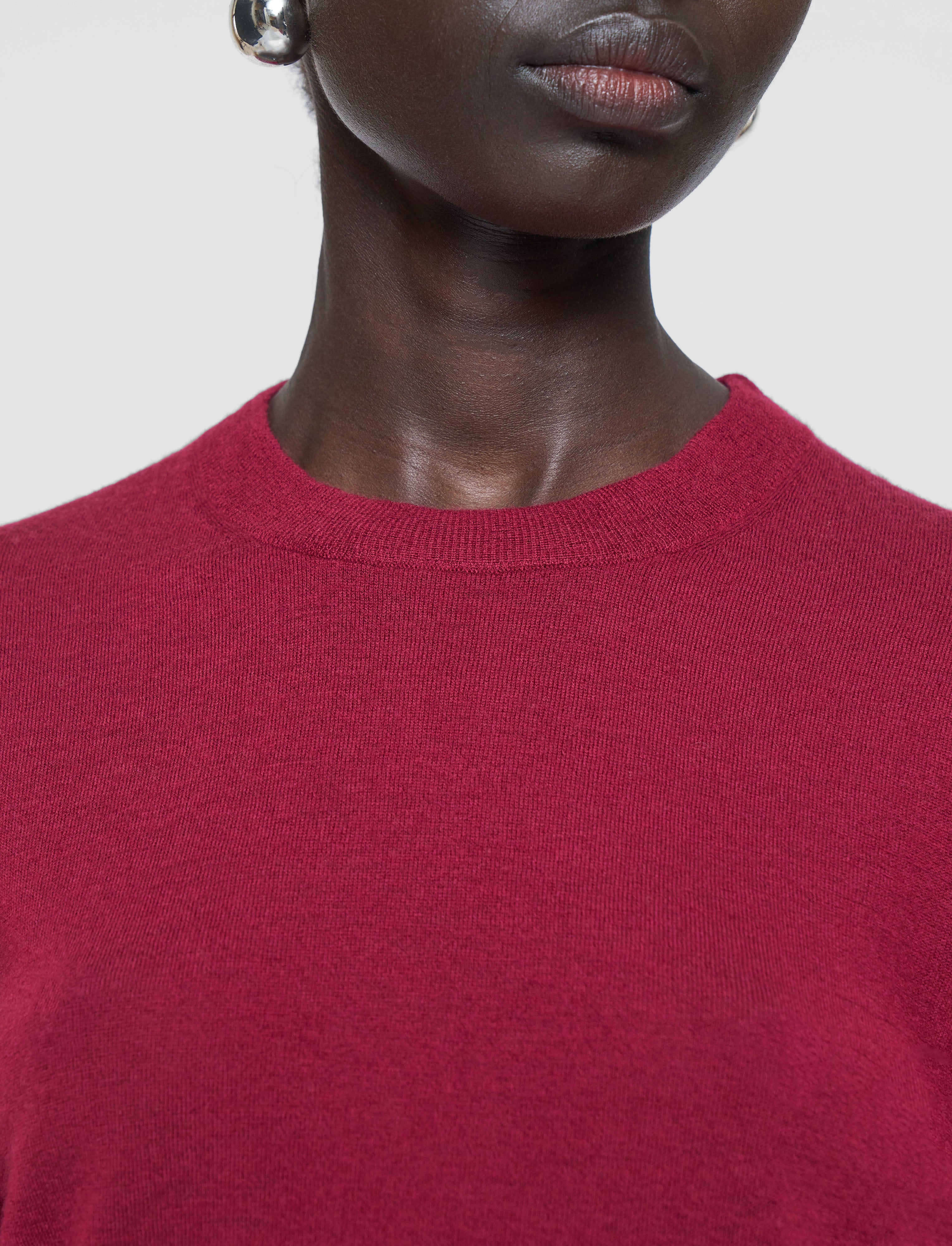 red-cashair-round-neck-jumper-JOSEPH