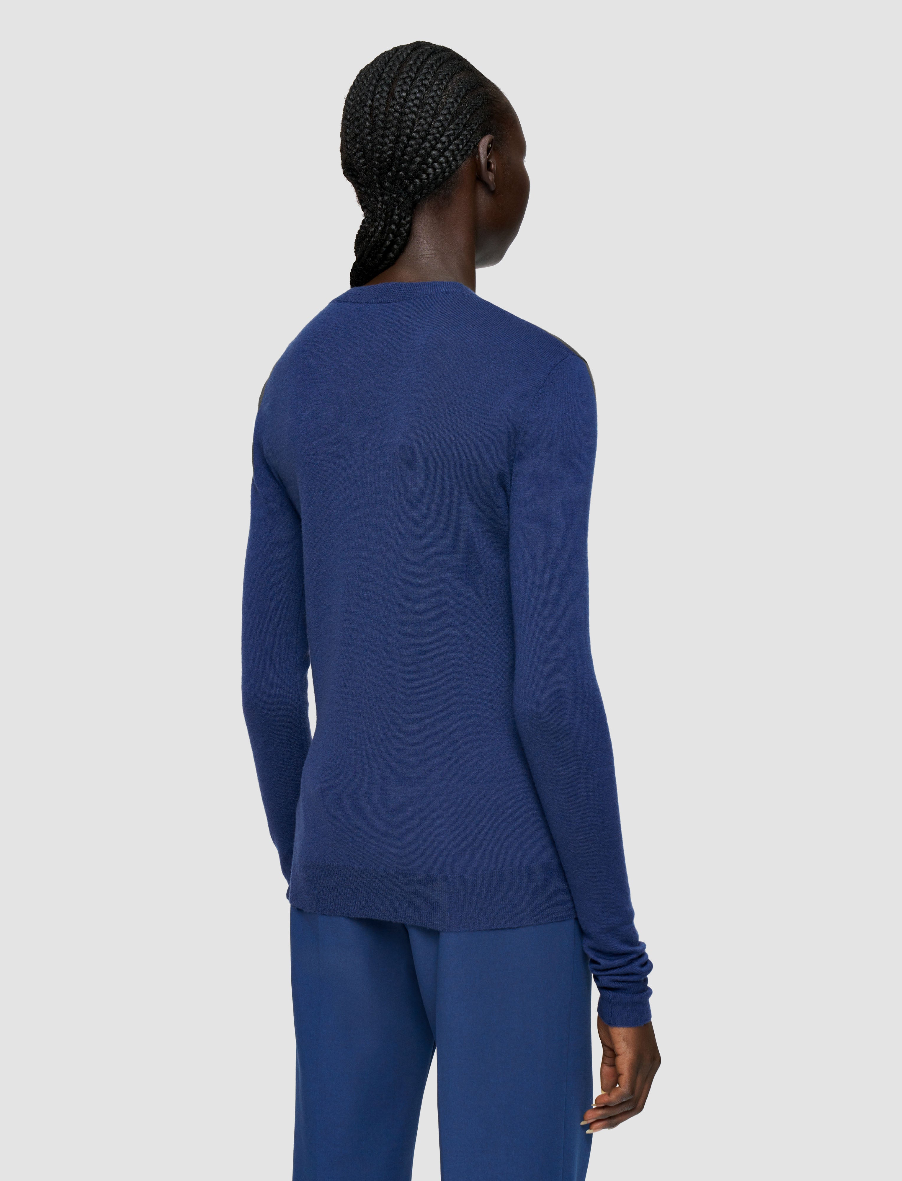 bleu-pull-col-rond-en-cashair-JOSEPH