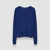 Blue Cashair V Neck Jumper - Joseph