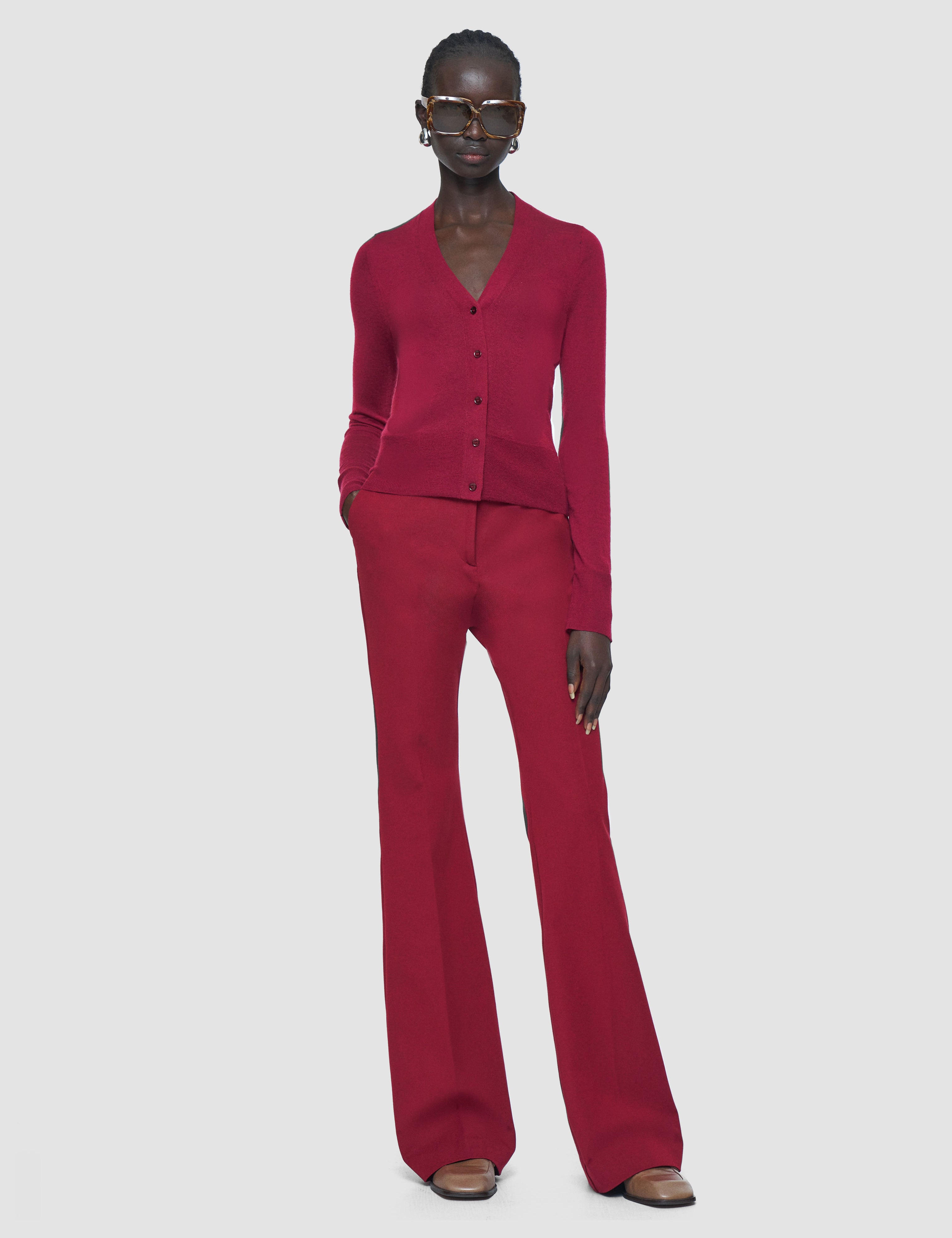 Red Cashair Cardigan - Joseph