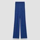 Blue Viscose Grid Knit Trousers - Joseph