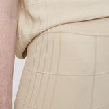 Viscose Grid Knit Trousers