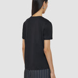 T-Shirt en jersey de coton et soie