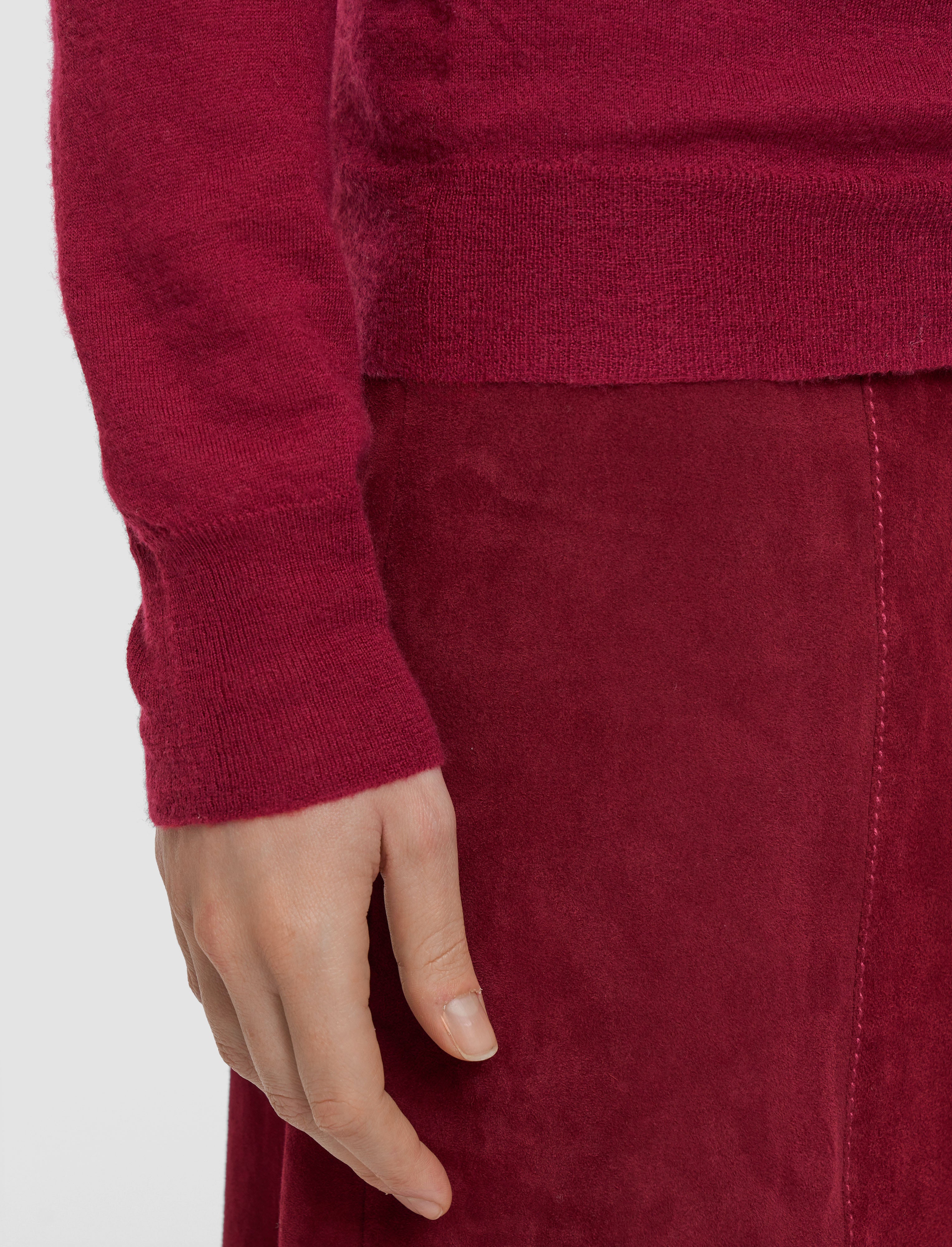 rouge-pull-col-montant-en-cashair-JOSEPH