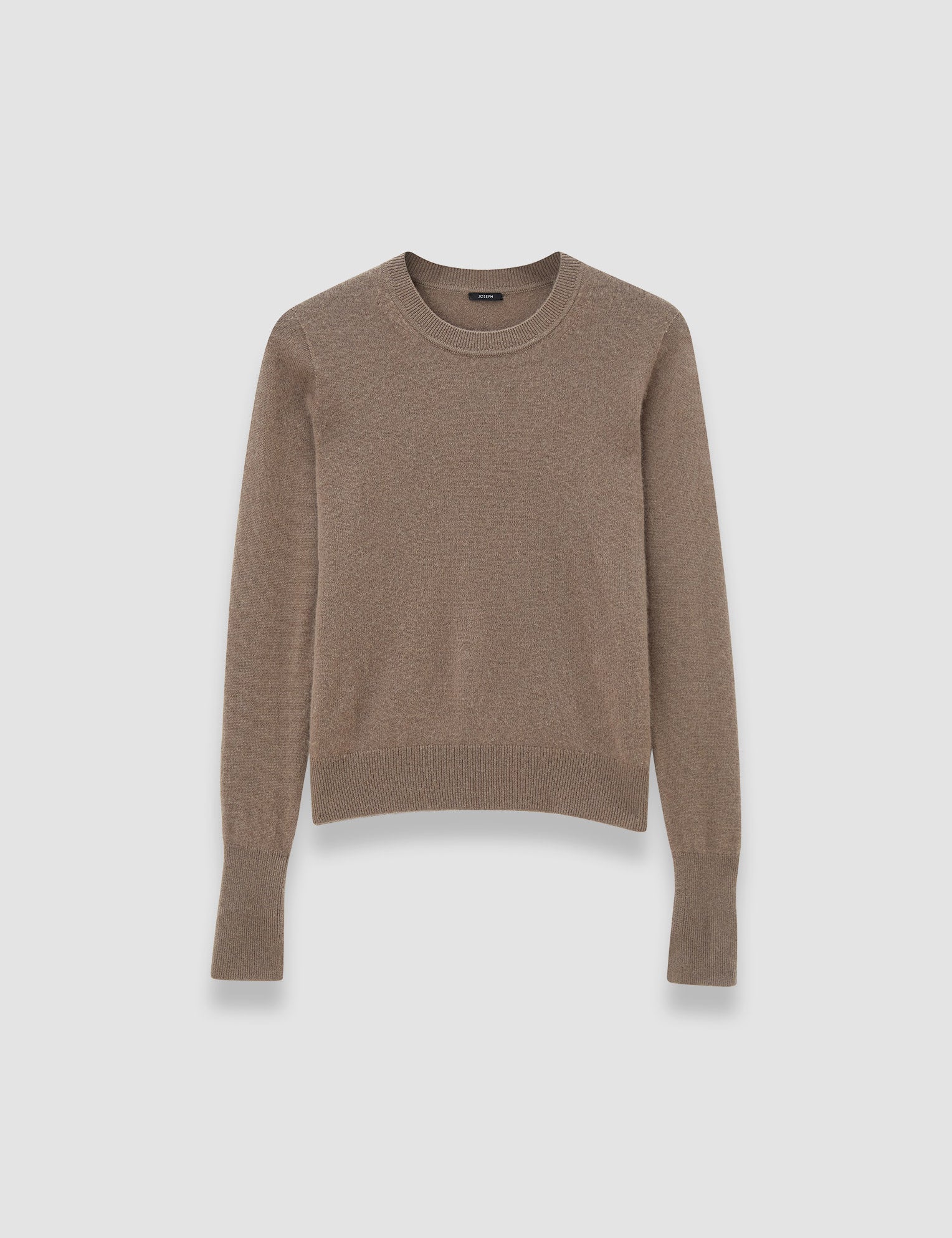Brown Light Pure Cashmere Round Neck Jumper - Joseph