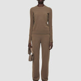 Brown Light Pure Cashmere Trousers - Joseph