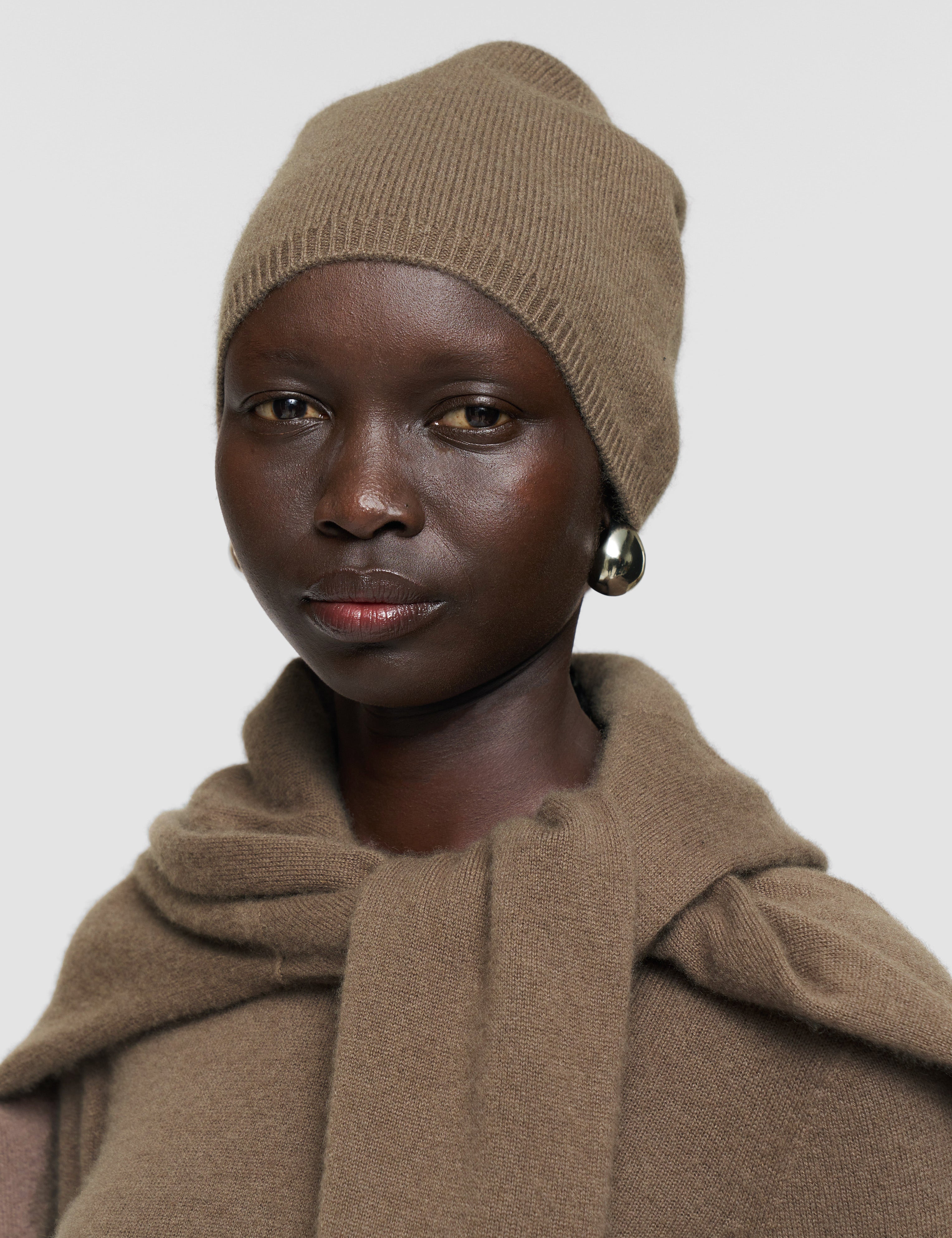 Brown Light Pure Cashmere Hat - Joseph
