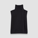Black Brushed Cashmere Bib - Joseph