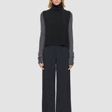 Black Brushed Cashmere Bib - Joseph