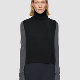 Black Brushed Cashmere Bib - Joseph