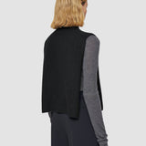 Black Brushed Cashmere Bib - Joseph