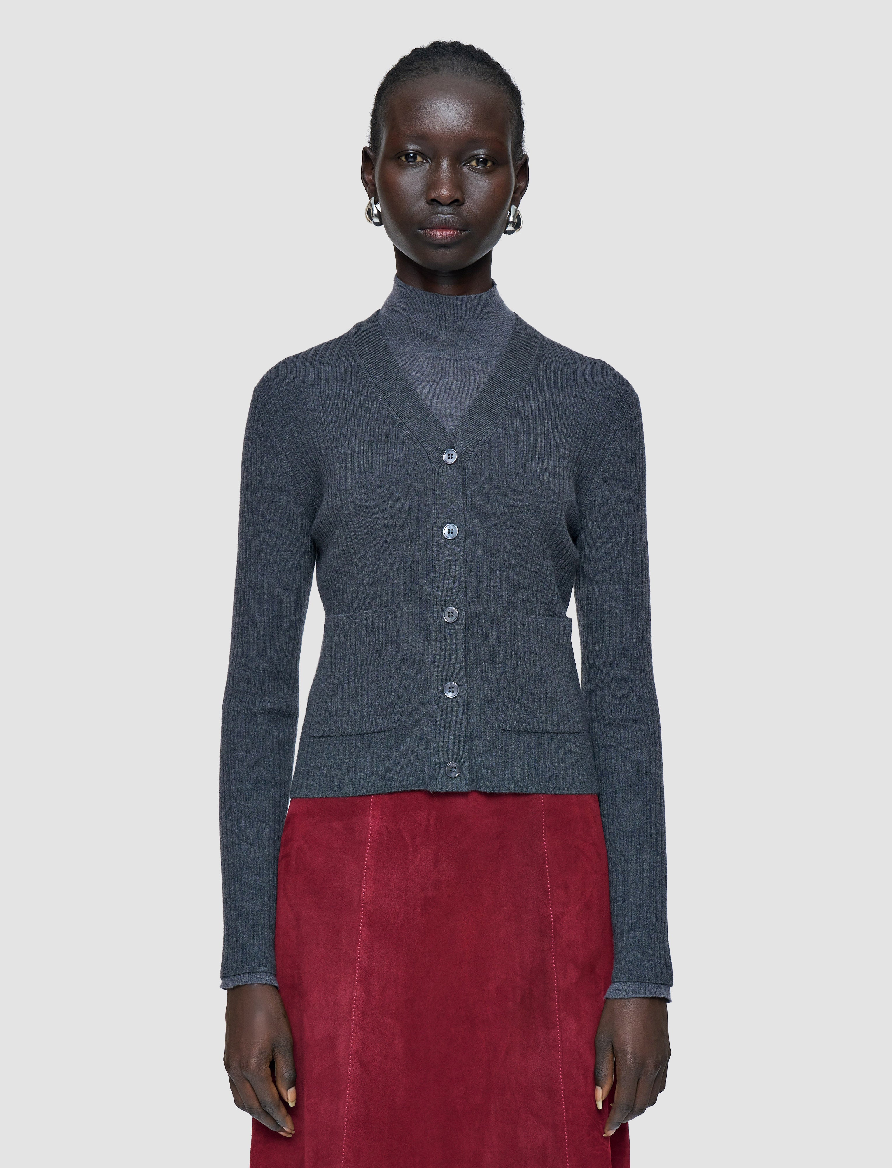 grey-merino-rib-knit-cardigan-JOSEPH