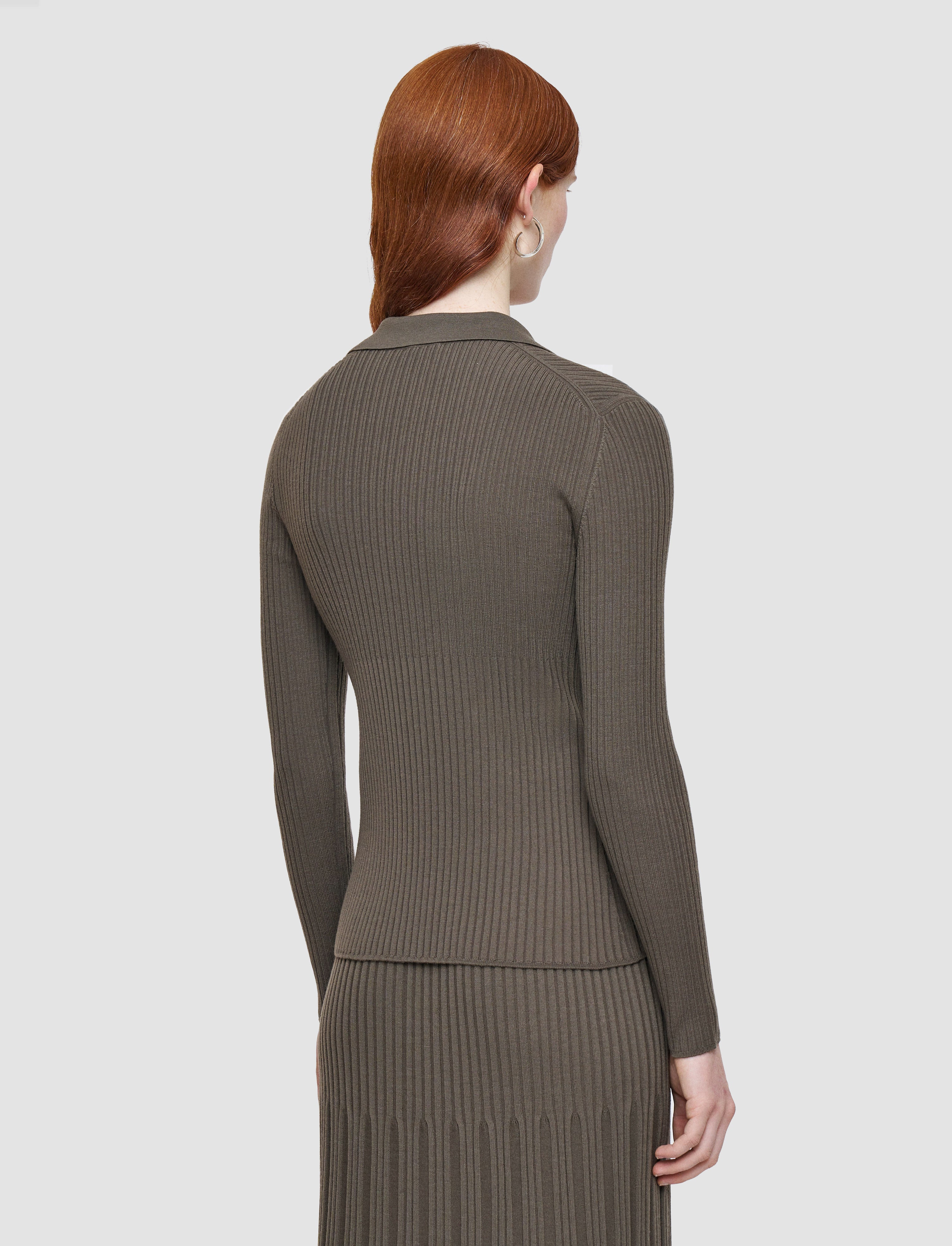 brown-merino-rib-knit-polo-top-JOSEPH