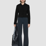 Black Milano Knit Stretch Short Jacket - Joseph