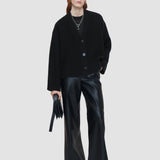 Black Soft Wool Cardigan - Joseph