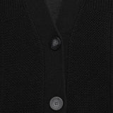 Black Soft Wool Cardigan - Joseph