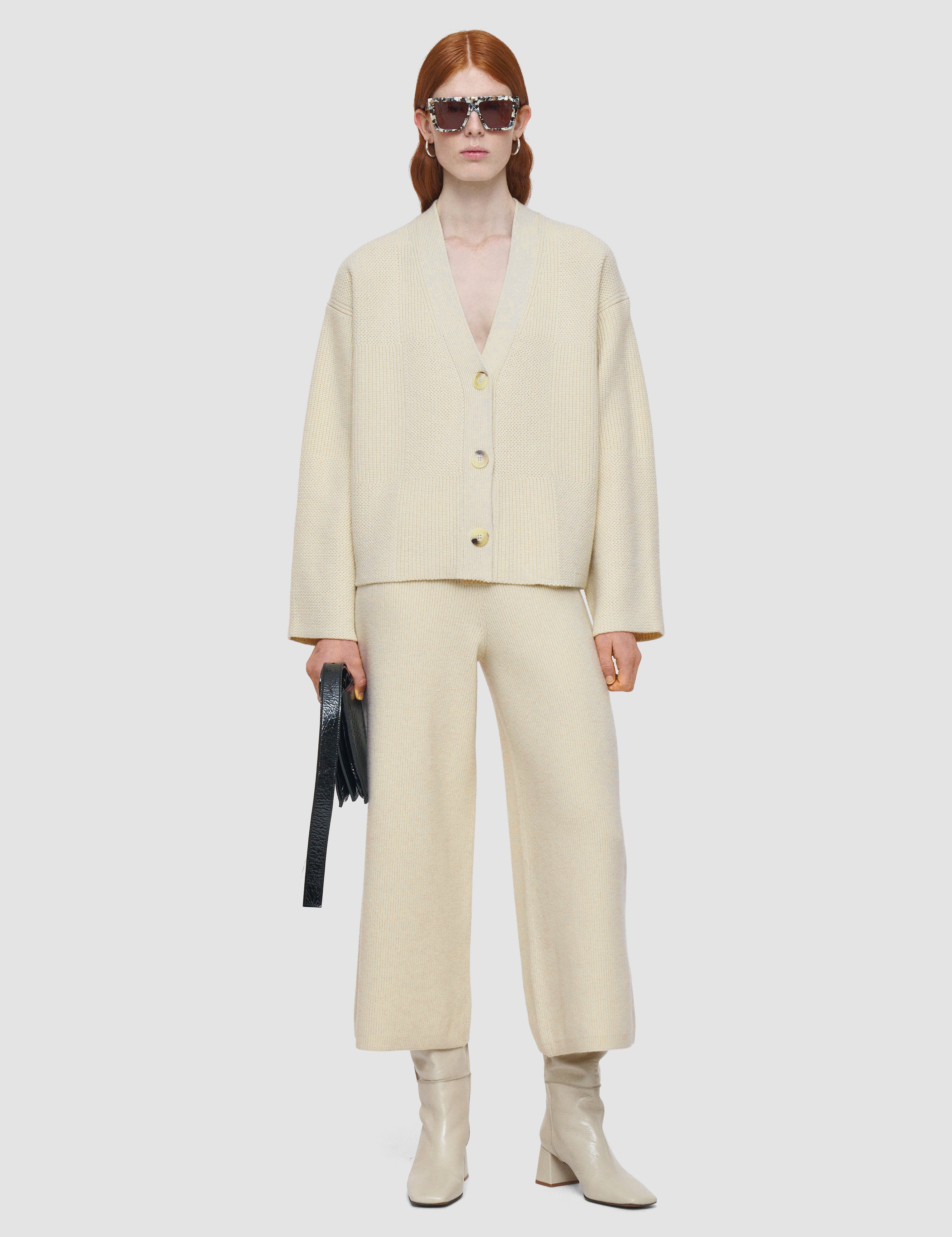 Beige Soft Wool Cardigan - Joseph